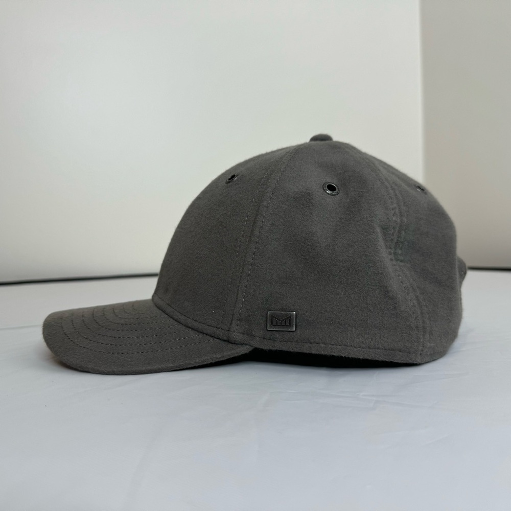 Men’s gray wool and leather adjustable melin hat A game sz 58cm